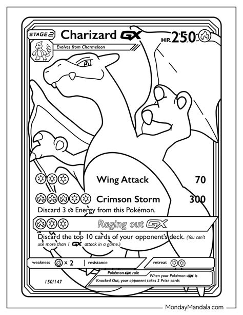 At GBcoloring, we offer a wide range of <strong>Charizard coloring</strong>. . Charizard pokemon card coloring pages
